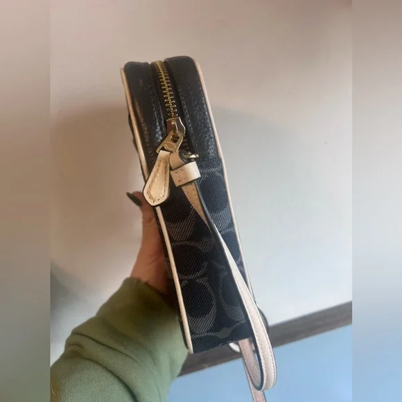 Coach North/South Crossbody In Signature Jacquard denim style - Picture 8 of 14